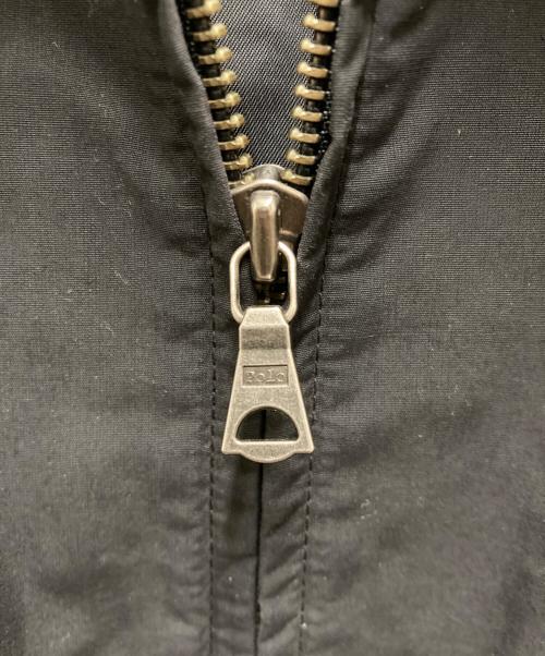 POLO RALPH LAUREN（ポロ・ラルフローレン）POLO RALPH LAUREN (ポロ・ラルフローレン) コットンナイロンスイングトップ ブラック サイズ:Lの古着・服飾アイテム