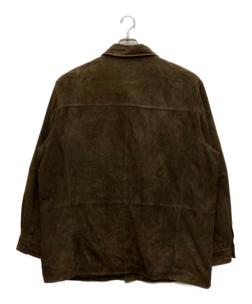 BROOKS BROTHERS（ブルックスブラザーズ）BROOKS BROTHERS (ブルックスブラザーズ) スウェードシャツジャケット ブラウン サイズ:Lの古着・服飾アイテム