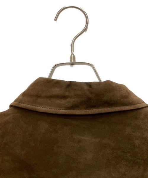 BROOKS BROTHERS（ブルックスブラザーズ）BROOKS BROTHERS (ブルックスブラザーズ) スウェードシャツジャケット ブラウン サイズ:Lの古着・服飾アイテム