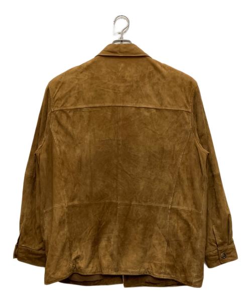 BROOKS BROTHERS（ブルックスブラザーズ）BROOKS BROTHERS (ブルックスブラザーズ) スウェードシャツジャケット ブラウン サイズ:Ｍの古着・服飾アイテム
