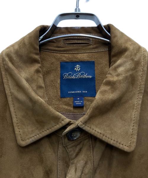 BROOKS BROTHERS（ブルックスブラザーズ）BROOKS BROTHERS (ブルックスブラザーズ) スウェードシャツジャケット ブラウン サイズ:Ｍの古着・服飾アイテム