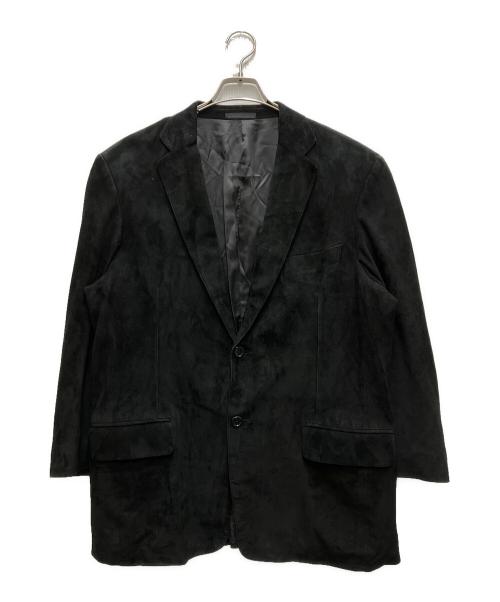 BURBERRY LONDON（バーバリーロンドン）BURBERRY LONDON (バーバリーロンドン) スエード2Bジャケット ブラック サイズ:LLの古着・服飾アイテム