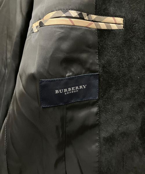BURBERRY LONDON（バーバリーロンドン）BURBERRY LONDON (バーバリーロンドン) スエード2Bジャケット ブラック サイズ:LLの古着・服飾アイテム