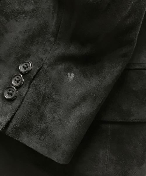 BURBERRY LONDON（バーバリーロンドン）BURBERRY LONDON (バーバリーロンドン) スエード2Bジャケット ブラック サイズ:LLの古着・服飾アイテム
