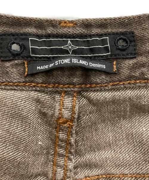 STONE ISLAND（ストーンアイランド）STONE ISLAND (ストーンアイランド) デニムパンツ ブラウン サイズ: 91cm (W36)の古着・服飾アイテム