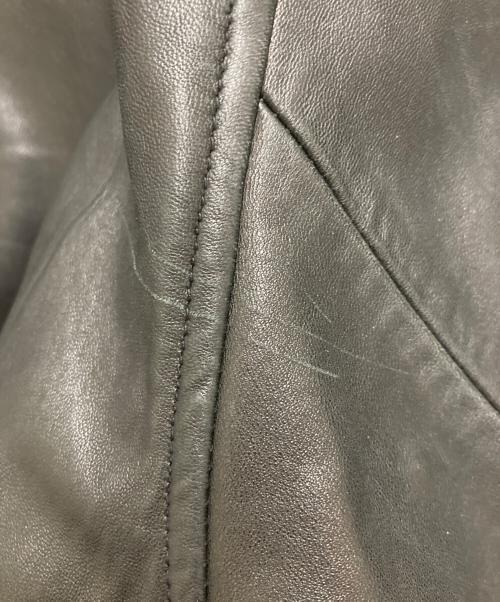 POLO RALPH LAUREN（ポロ・ラルフローレン）POLO RALPH LAUREN (ポロ・ラルフローレン) ラムレザーブルゾン/スイングトップ ブラック サイズ:Lの古着・服飾アイテム