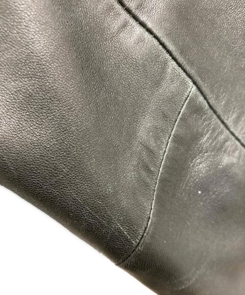 POLO RALPH LAUREN（ポロ・ラルフローレン）POLO RALPH LAUREN (ポロ・ラルフローレン) ラムレザーブルゾン/スイングトップ ブラック サイズ:Lの古着・服飾アイテム