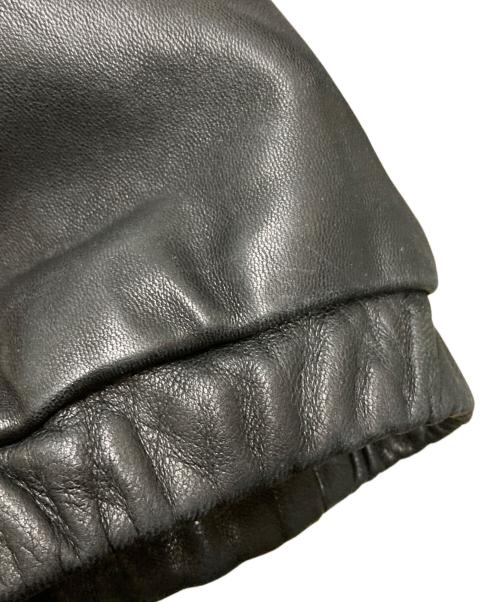 POLO RALPH LAUREN（ポロ・ラルフローレン）POLO RALPH LAUREN (ポロ・ラルフローレン) ラムレザーブルゾン/スイングトップ ブラック サイズ:Lの古着・服飾アイテム