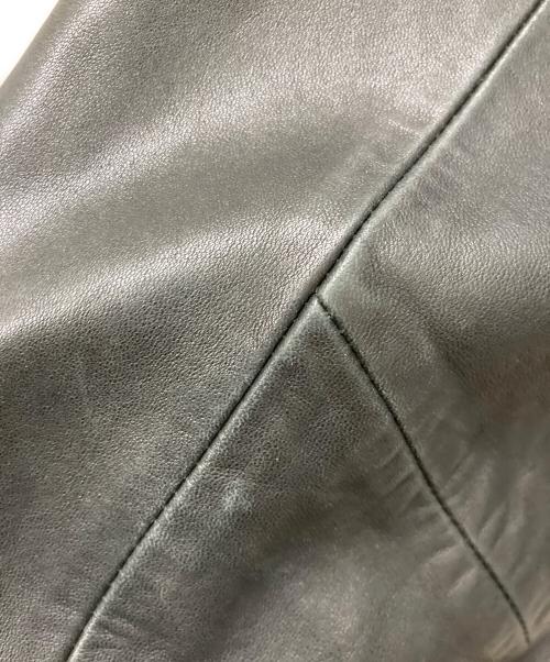POLO RALPH LAUREN（ポロ・ラルフローレン）POLO RALPH LAUREN (ポロ・ラルフローレン) ラムレザーブルゾン/スイングトップ ブラック サイズ:Lの古着・服飾アイテム