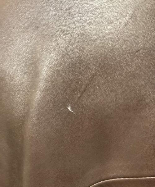 POLO RALPH LAUREN（ポロ・ラルフローレン）POLO RALPH LAUREN (ポロ・ラルフローレン) ラムレザーブルゾン/スイングトップ ブラウン サイズ:Lの古着・服飾アイテム