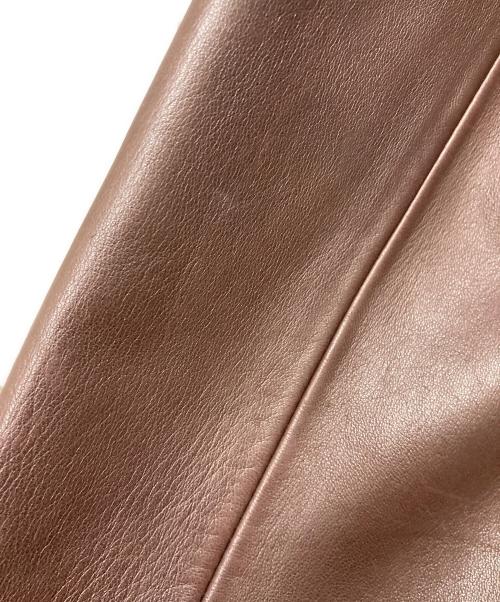 POLO RALPH LAUREN（ポロ・ラルフローレン）POLO RALPH LAUREN (ポロ・ラルフローレン) ラムレザーブルゾン/スイングトップ ブラウン サイズ:Lの古着・服飾アイテム