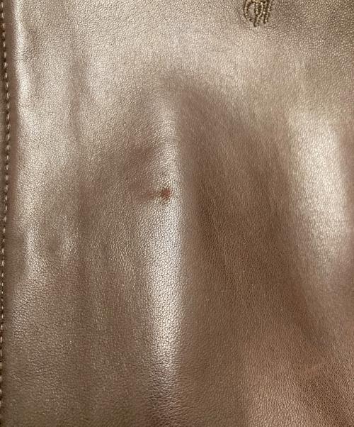 POLO RALPH LAUREN（ポロ・ラルフローレン）POLO RALPH LAUREN (ポロ・ラルフローレン) ラムレザーブルゾン/スイングトップ ブラウン サイズ:Lの古着・服飾アイテム