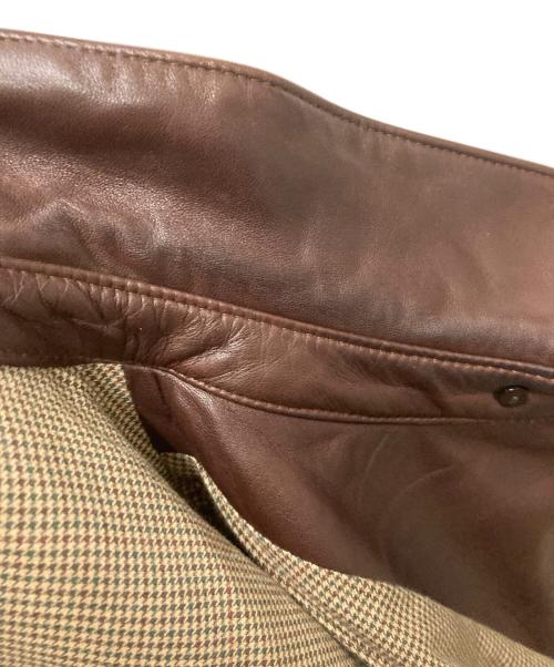 POLO RALPH LAUREN（ポロ・ラルフローレン）POLO RALPH LAUREN (ポロ・ラルフローレン) ラムレザーブルゾン/スイングトップ ブラウン サイズ:Lの古着・服飾アイテム