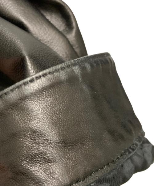 BOSS HUGO BOSS（ボス ヒューゴボス）BOSS HUGO BOSS (ボス ヒューゴボス) レザージャケット ブラック サイズ:52の古着・服飾アイテム