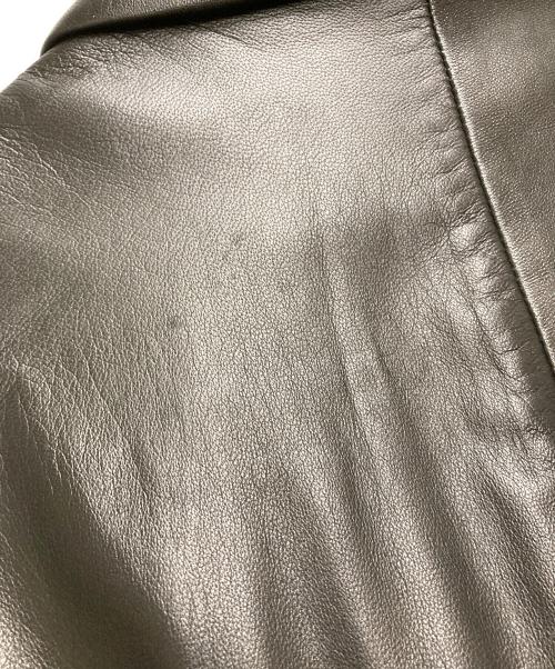 BOSS HUGO BOSS（ボス ヒューゴボス）BOSS HUGO BOSS (ボス ヒューゴボス) レザージャケット ブラック サイズ:52の古着・服飾アイテム