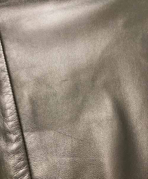 BOSS HUGO BOSS（ボス ヒューゴボス）BOSS HUGO BOSS (ボス ヒューゴボス) レザージャケット ブラック サイズ:52の古着・服飾アイテム
