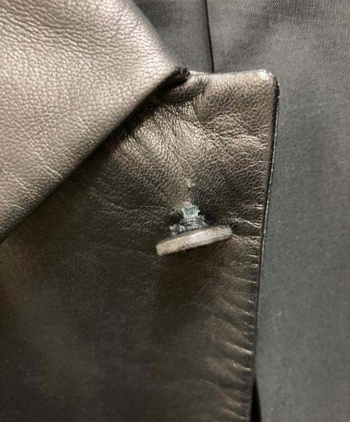 BOSS HUGO BOSS（ボス ヒューゴボス）BOSS HUGO BOSS (ボス ヒューゴボス) レザージャケット ブラック サイズ:52の古着・服飾アイテム