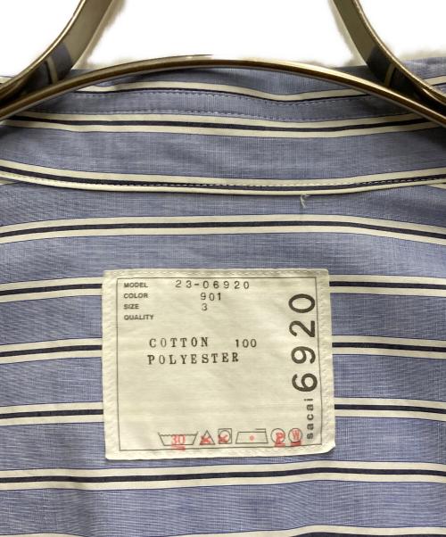 sacai（サカイ）sacai (サカイ) Cotton Poplin Shirt ブルー サイズ:3の古着・服飾アイテム