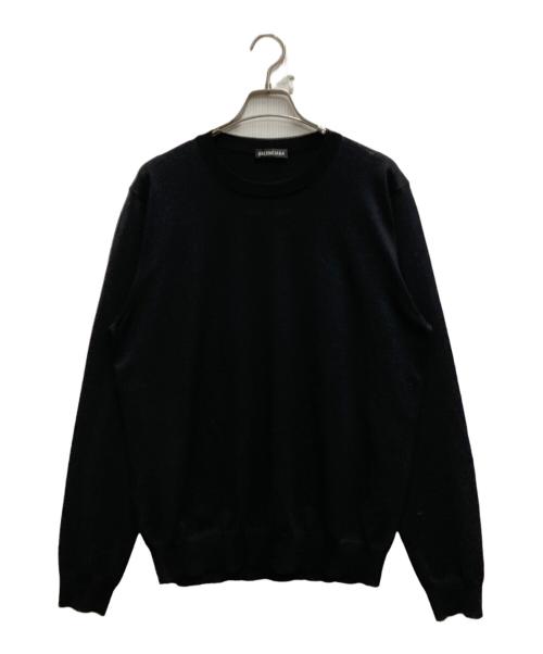 BALENCIAGA（バレンシアガ）BALENCIAGA (バレンシアガ) バックロゴニット ブラック サイズ:Lの古着・服飾アイテム