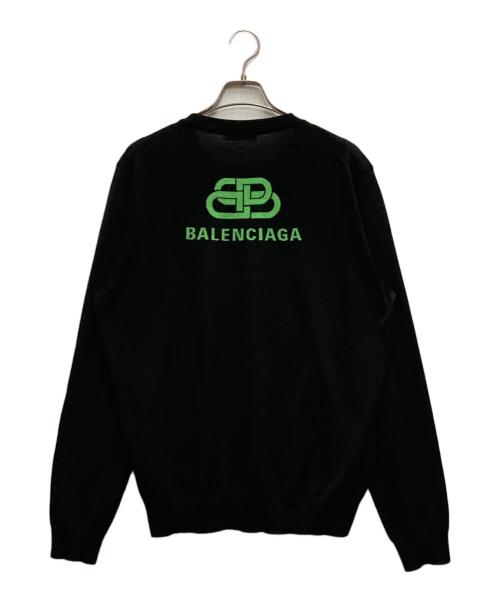 BALENCIAGA（バレンシアガ）BALENCIAGA (バレンシアガ) バックロゴニット ブラック サイズ:Lの古着・服飾アイテム