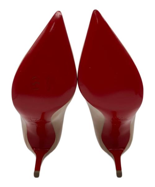 Christian Louboutin（クリスチャン・ルブタン）Christian Louboutin (クリスチャン・ルブタン) パテントレザーパンプス ベージュ サイズ:38の古着・服飾アイテム