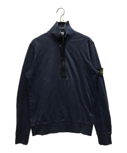 STONE ISLAND（ストーンアイランド）STONE ISLAND (ストーンアイランド) 11SS ハーフジップスウェットシャツ ネイビー サイズ:Mの古着・服飾アイテム