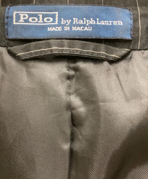 POLO RALPH LAUREN（ポロ・ラルフローレン）POLO RALPH LAUREN (ポロ・ラルフローレン) 3Bストライプジャケット ブラック サイズ:40Rの古着・服飾アイテム