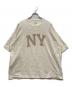 blurhms ROOTSTOCK（ブラームスルーツストック）の古着「Cotton Rayon 88/12 Print Tee」｜ベージュ