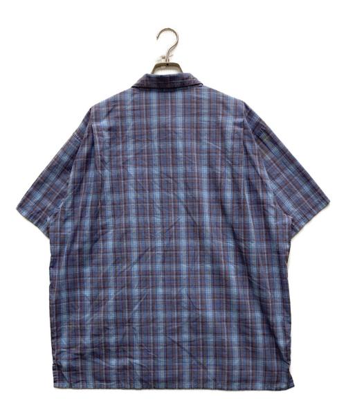 Patagonia（パタゴニア）Patagonia (パタゴニア) 00's シアサッカーチェックシャツ ブルー サイズ:Lの古着・服飾アイテム