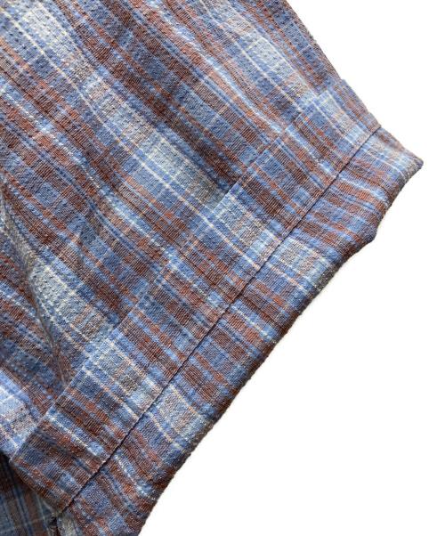 Patagonia（パタゴニア）Patagonia (パタゴニア) 00's シアサッカーチェックシャツ ブルー サイズ:Lの古着・服飾アイテム