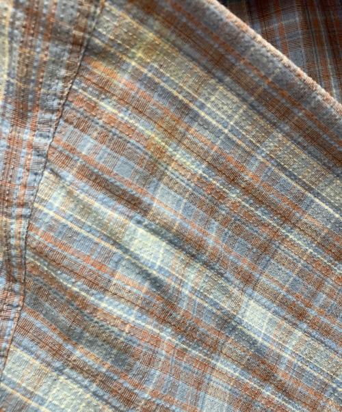 Patagonia（パタゴニア）Patagonia (パタゴニア) 00's シアサッカーチェックシャツ ブルー サイズ:Lの古着・服飾アイテム