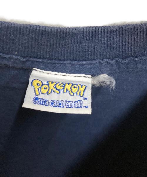 pokemon（ポケモン）POKEMON (ポケモン) 99s キャラクタープリントTシャツ ネイビー サイズ:XLの古着・服飾アイテム