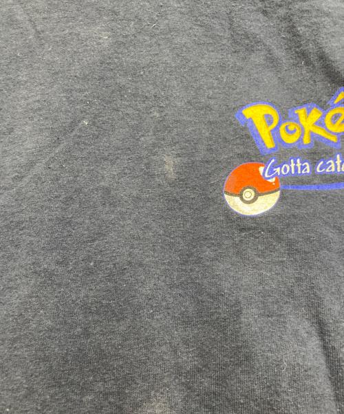 pokemon（ポケモン）POKEMON (ポケモン) 99s キャラクタープリントTシャツ ネイビー サイズ:XLの古着・服飾アイテム