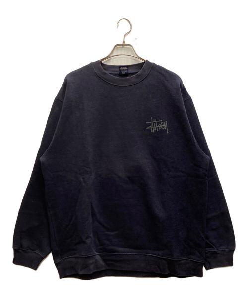 stussy（ステューシー）stussy (ステューシー) 90s ドラゴンプリントスウェット ネイビー サイズ:Ｌの古着・服飾アイテム