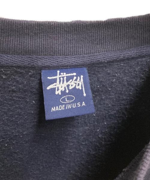 stussy（ステューシー）stussy (ステューシー) 90s ドラゴンプリントスウェット ネイビー サイズ:Ｌの古着・服飾アイテム