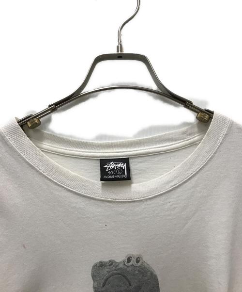 stussy（ステューシー）stussy (ステューシー) プリントTシャツ ホワイト サイズ:Lの古着・服飾アイテム