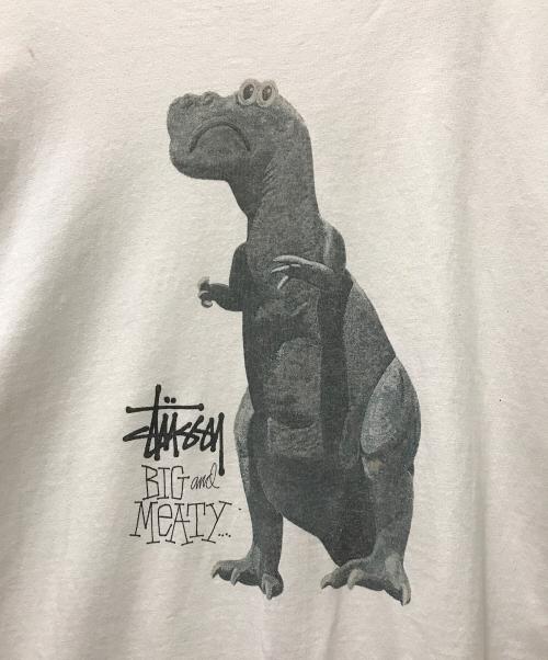 stussy（ステューシー）stussy (ステューシー) プリントTシャツ ホワイト サイズ:Lの古着・服飾アイテム