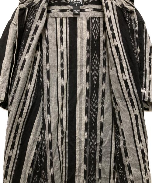 stussy（ステューシー）stussy (ステューシー) 00'sネイティブ柄半袖シャツ ブラック サイズ:Lの古着・服飾アイテム