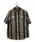 stussy（ステューシー）の古着「00'sネイティブ柄半袖シャツ」｜ブラック