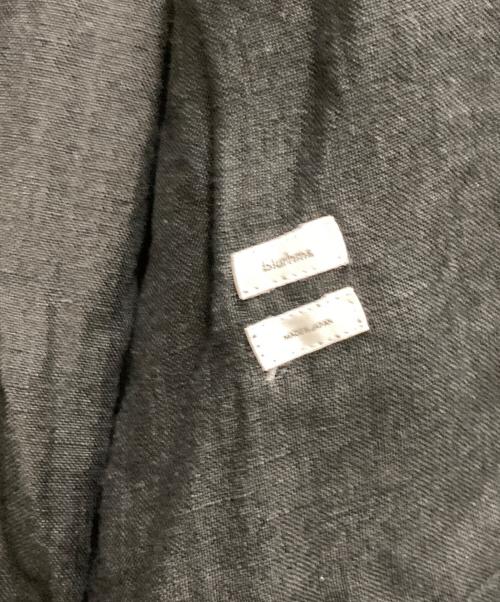 BLURHMS（ブラームス）BLURHMS (ブラームス) Linen Open-collar Shirt L/S ブラック サイズ:4の古着・服飾アイテム