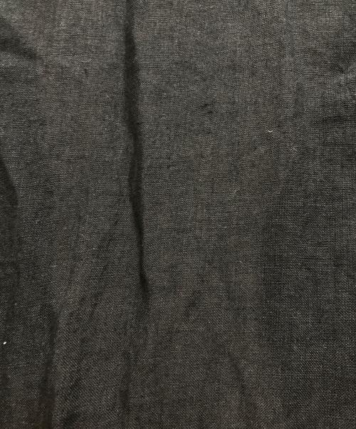 BLURHMS（ブラームス）BLURHMS (ブラームス) Linen Open-collar Shirt L/S ブラック サイズ:4の古着・服飾アイテム