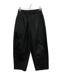 ARTS&SCIENCE（アーツアンドサイエンス）の古着「コットンシルクワイドパンツ」｜ブラック