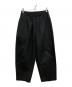 ARTS&SCIENCE（アーツアンドサイエンス）の古着「コットンシルクワイドパンツ」｜ブラック