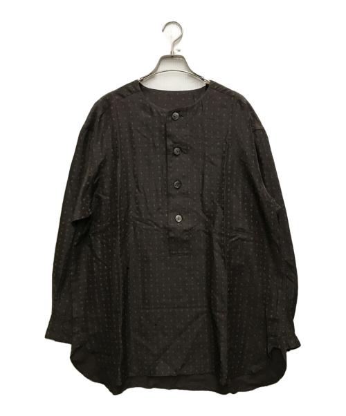 ARTS&SCIENCE（アーツアンドサイエンス）ARTS&SCIENCE (アーツアンドサイエンス) Collarless shirt ブラウン サイズ:3の古着・服飾アイテム