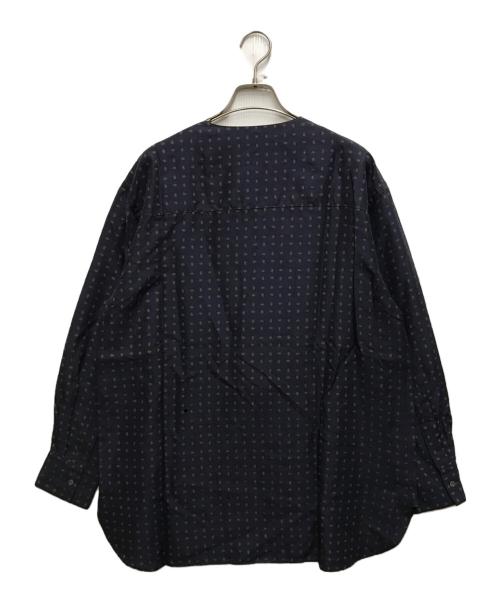ARTS&SCIENCE（アーツアンドサイエンス）ARTS&SCIENCE (アーツアンドサイエンス) Collarless shirt ネイビー サイズ:2の古着・服飾アイテム