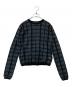 RIM.ARK（リムアーク）の古着「Sheer check knit tops シアー チェック ニット トップス 460HAS70-1011」｜ブラック
