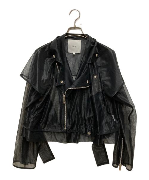 UN3D.（アンスリード）UN3D. (アンスリード) シアーライダースジャケット ブラック サイズ:FREEの古着・服飾アイテム