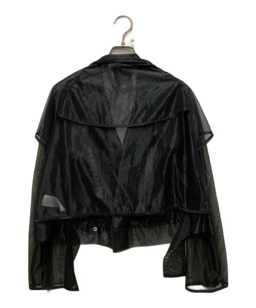 UN3D.（アンスリード）UN3D. (アンスリード) シアーライダースジャケット ブラック サイズ:FREEの古着・服飾アイテム