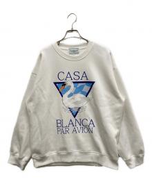 CASABLANCA（カサブランカ）の古着「Par Avion スウェット」｜ホワイト