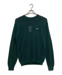 X-LARGE（エクストララージ）の古着「MESH SWEATER」｜グリーン